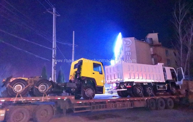 τελευταία εταιρεία περί 1 χρησιμοποιημένο μονάδα κεφάλι τρακτέρ HOWO και 1 χρησιμοποιημένο μονάδα φορτηγό απορρίψεων στο ΔΡ Κονγκό